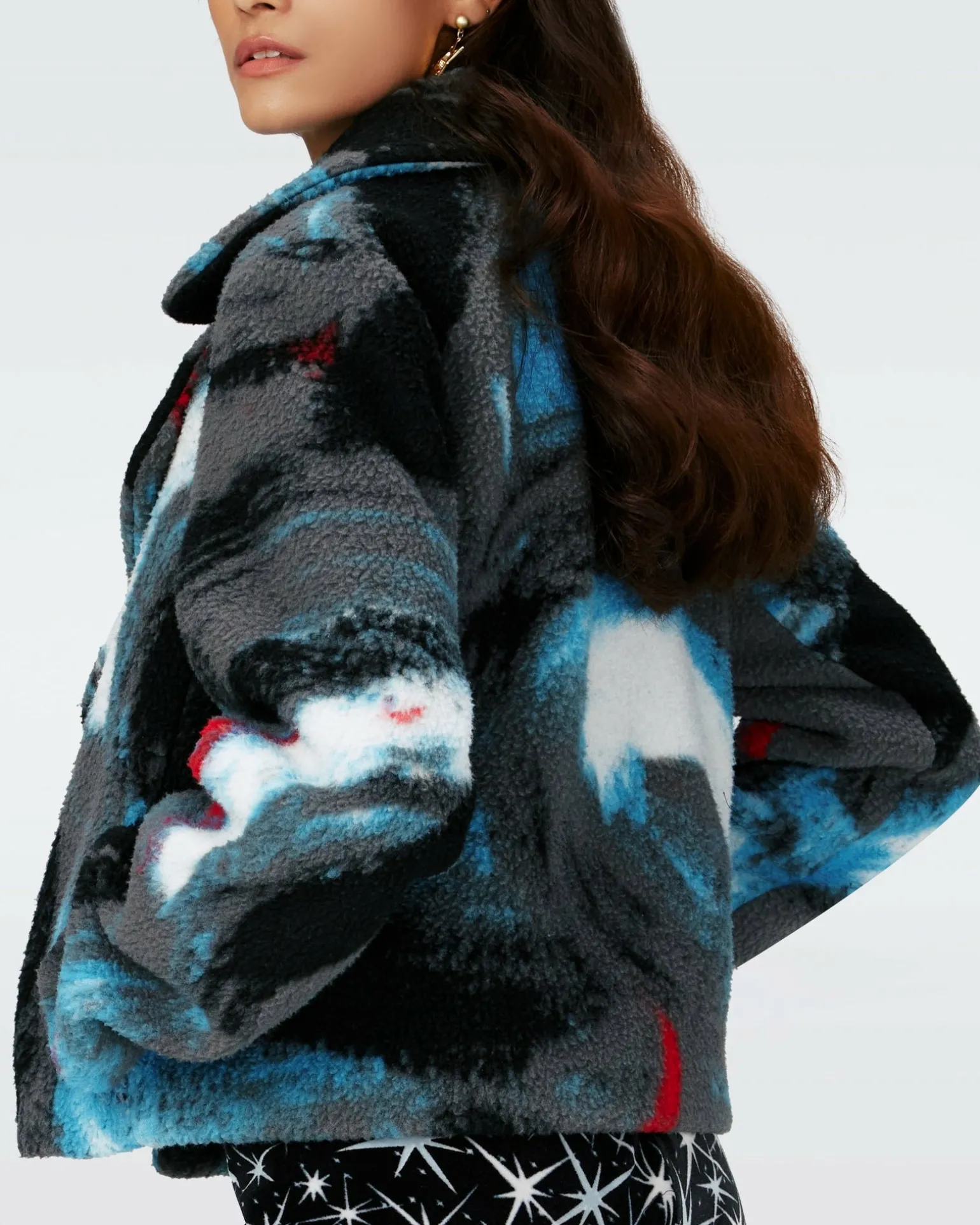 Ruthina Knit Jacquard Coat